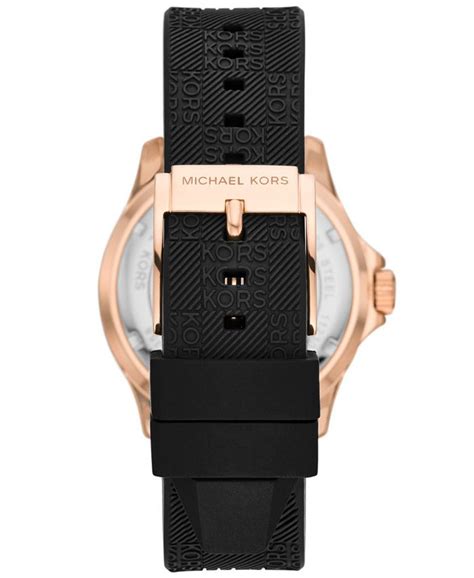 Michael Kors black silicone watch